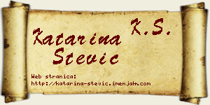 Katarina Stević vizit kartica